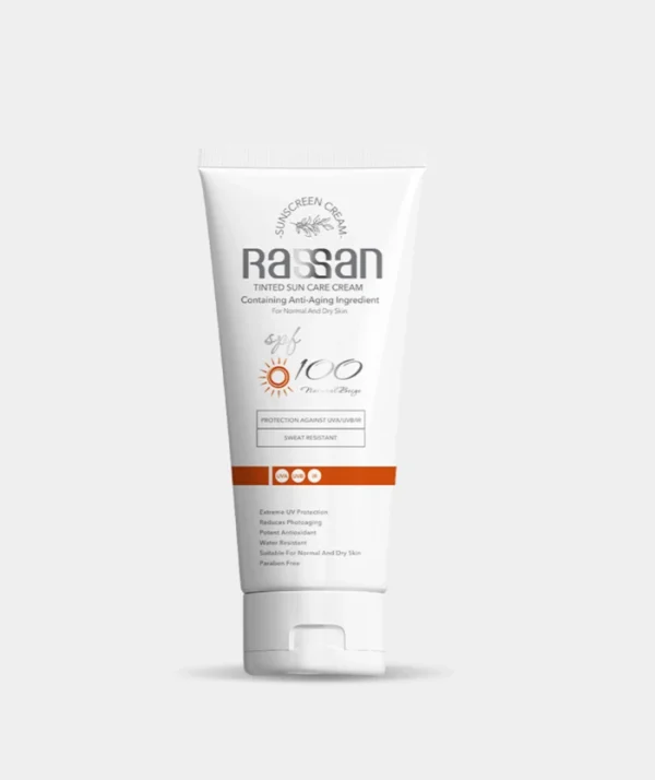 کرم ضد آفتاب رنگی SPF100 راسن Rassan