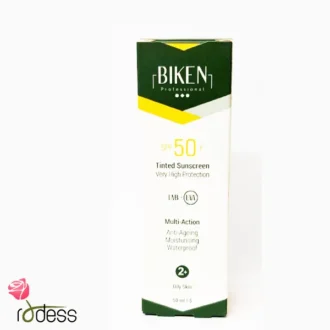 ضد آفتاب SPF50 رنگی بیکن شماره 2+ مخصوص پوست های خشک 50 میل